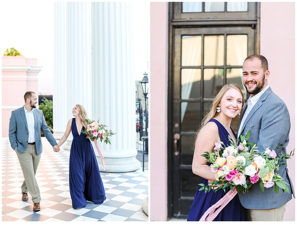 Light and Airy Engagement Photos in Downtown Charleston, South Carolina!
