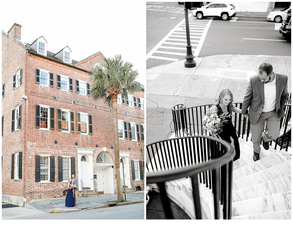 Light and Airy Engagement Photos in Downtown Charleston, South Carolina!