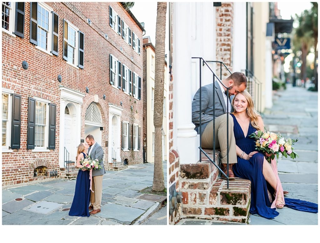 Light and Airy Engagement Photos in Downtown Charleston, South Carolina!