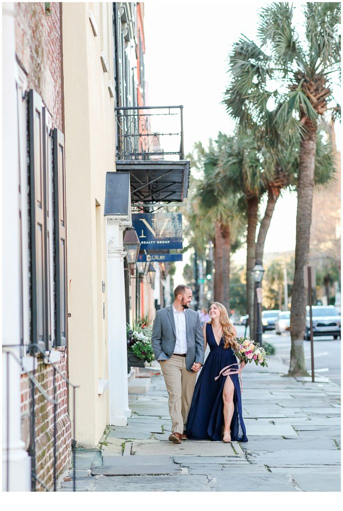 Light and Airy Engagement Photos in Downtown Charleston, South Carolina!