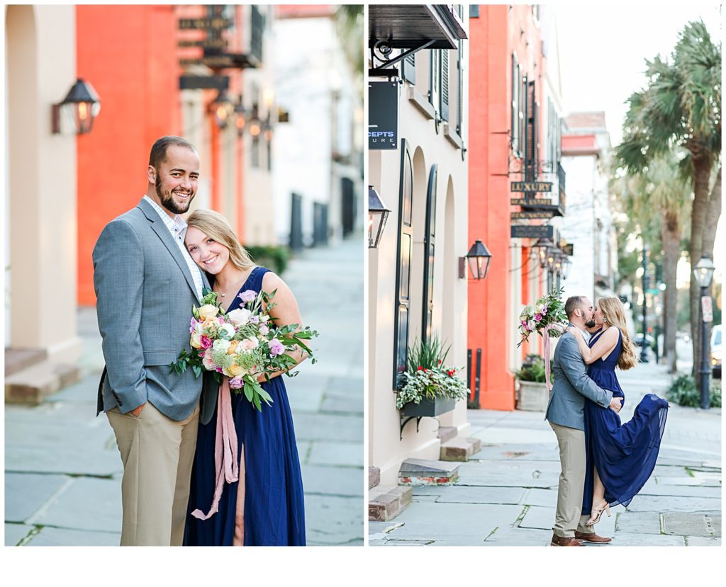 Light and Airy Engagement Photos in Downtown Charleston, South Carolina!