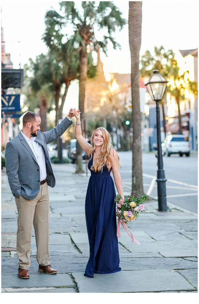 Light and Airy Engagement Photos in Downtown Charleston, South Carolina!