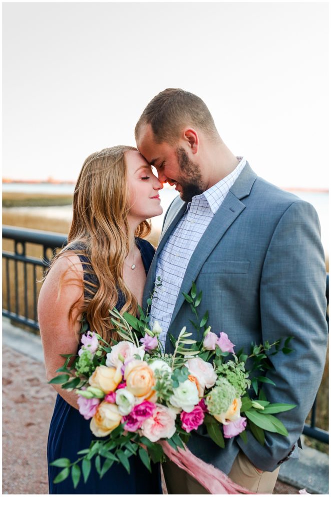 Light and Airy Engagement Photos in Downtown Charleston, South Carolina!