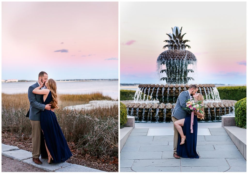 Light and Airy Engagement Photos in Downtown Charleston, South Carolina!