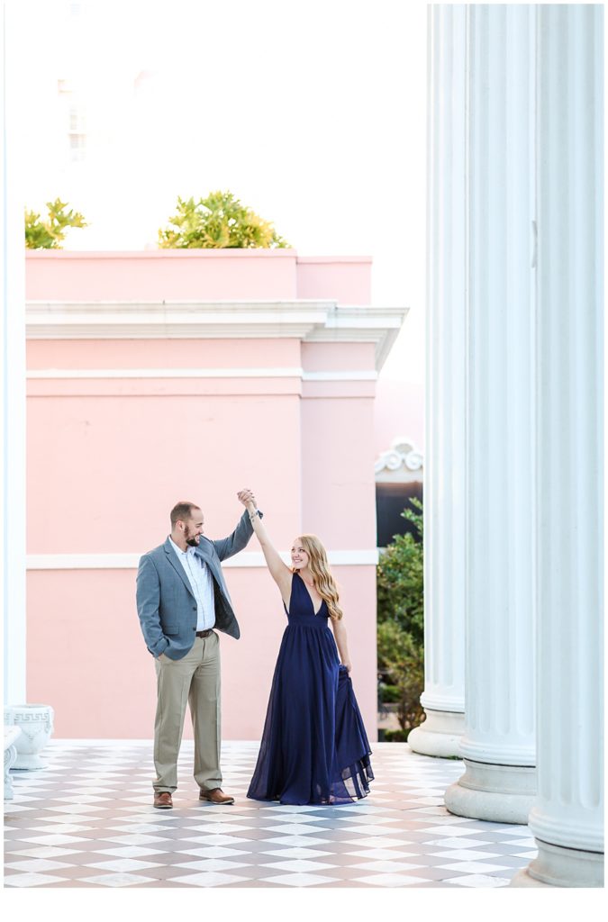 Light and Airy Engagement Photos in Downtown Charleston, South Carolina!