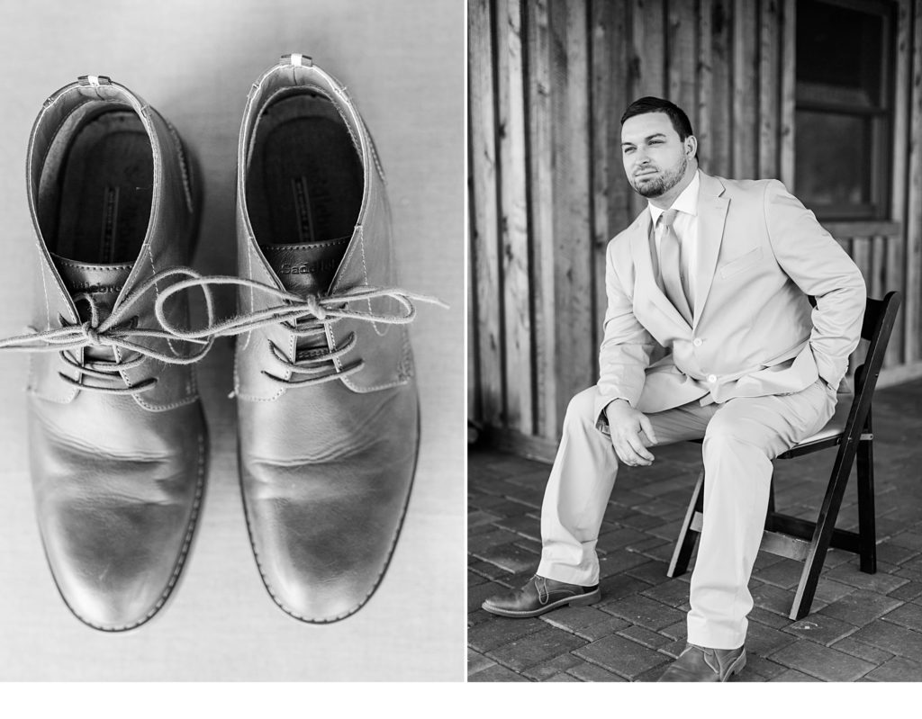 Groom Details, Black and White Wedding Photos