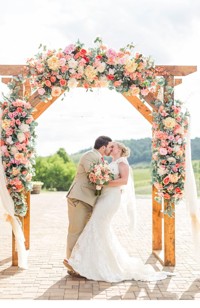 Flower Arch for Wedding Atlanta Wedding Photographer, Atlanta Weddings, Blush Pink + White Wedding Decor
