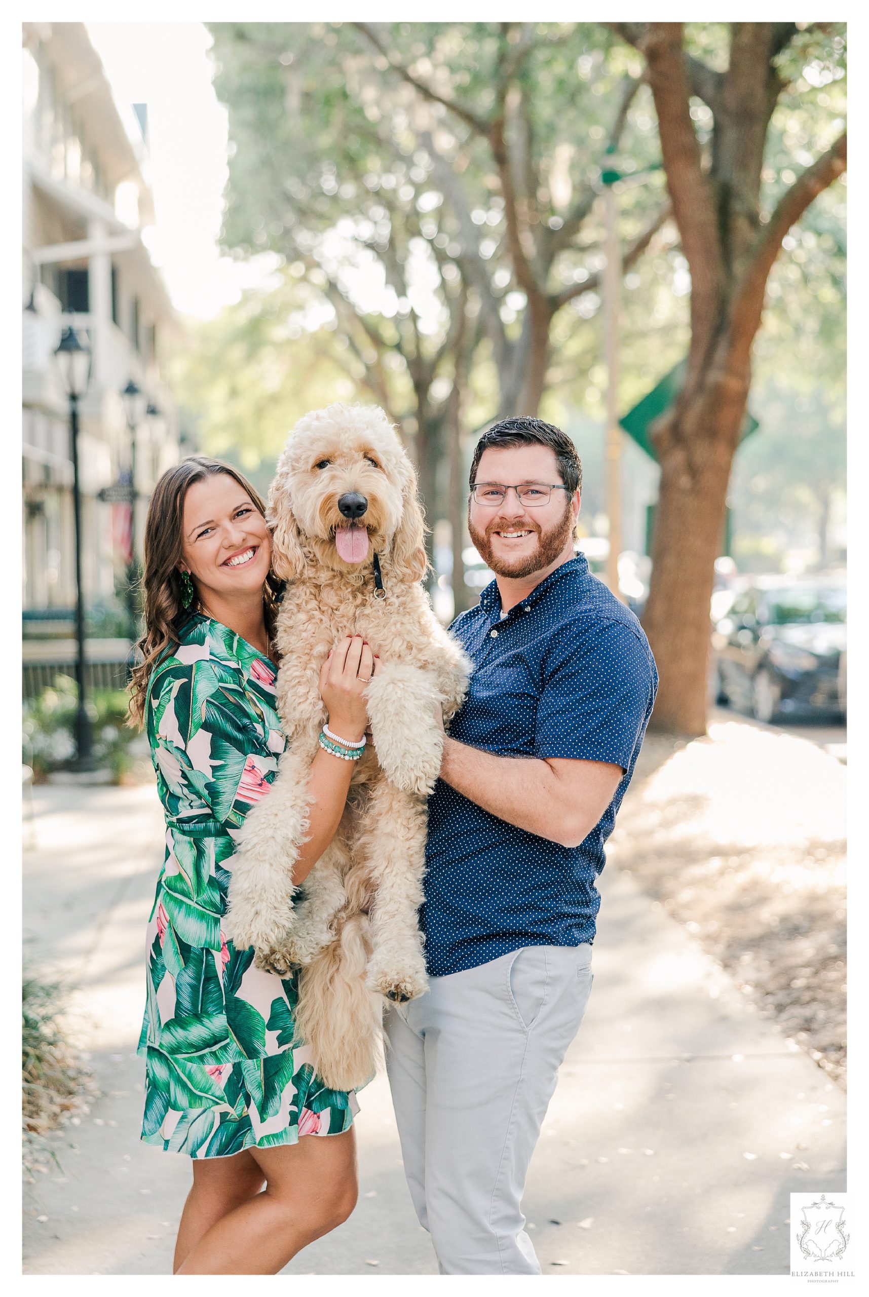Golden Doodle Engagement Photos